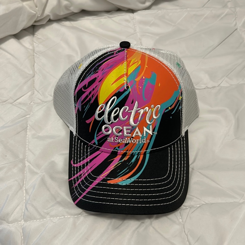 Sea world Neon Baseball Cap Hat